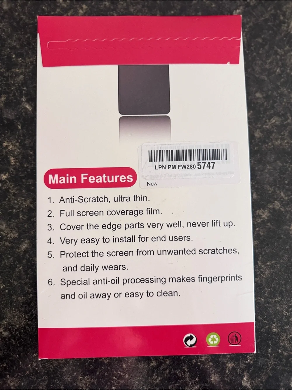 2-pk Screen Protector 9 x 5.5